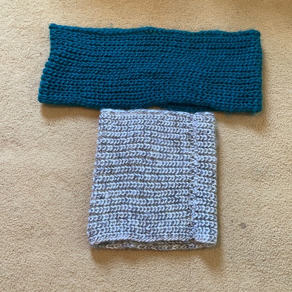 Accessories - Two NWOT Infinity Scarfs in green and gray